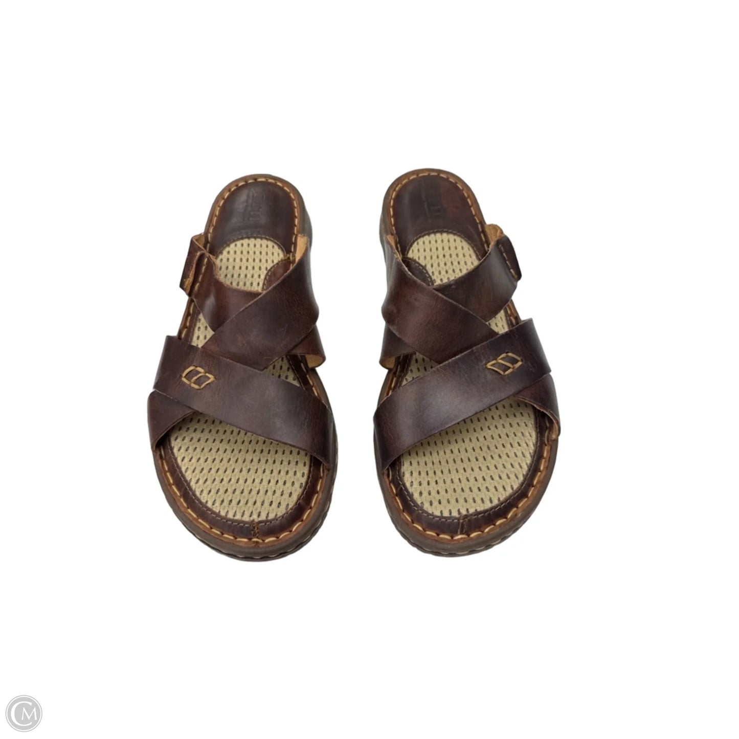 Sandals Flats By Born In Brown, Size: 9/9.5