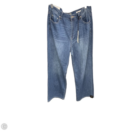 Jeans Wide Leg By Oat In Blue Denim, Size: 12