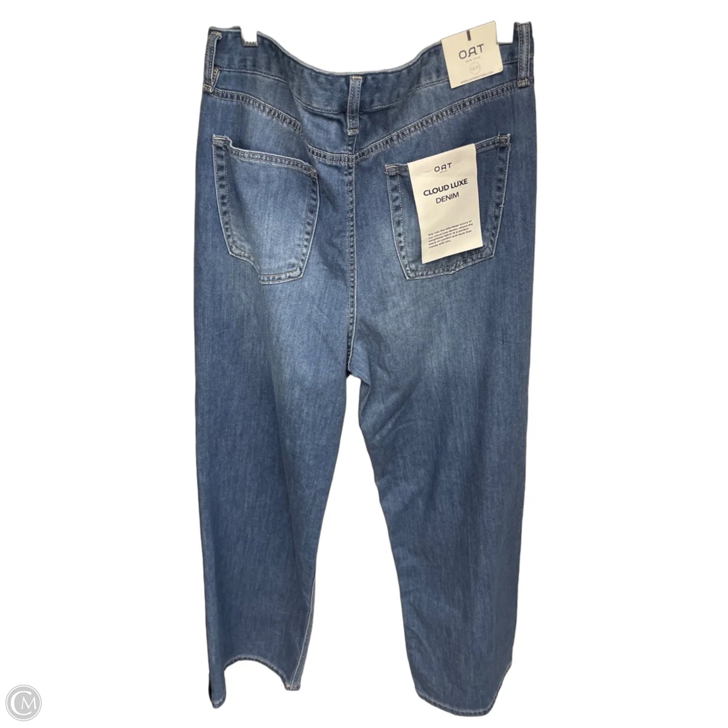 Jeans Wide Leg By Oat In Blue Denim, Size: 12