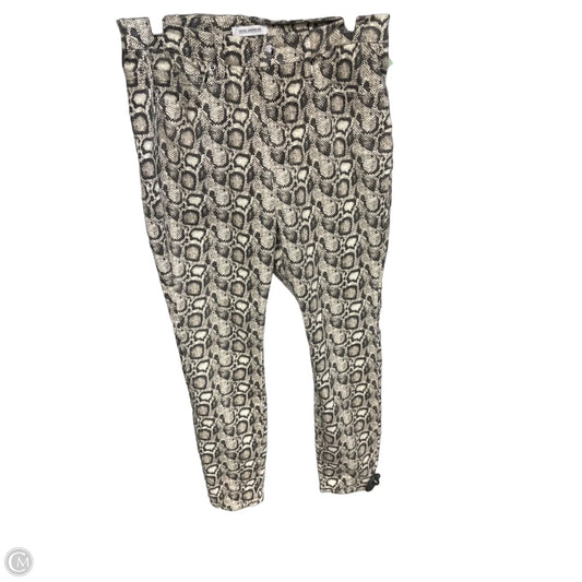 Jeans Skinny By Good American In Animal Print, Size: 16