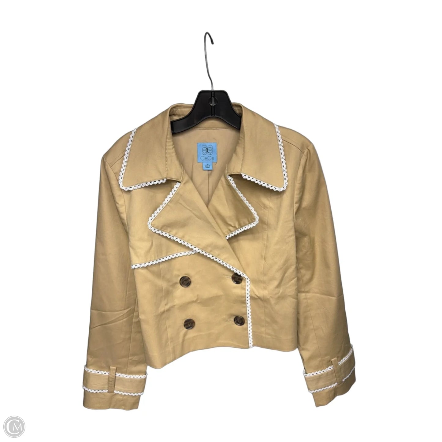 Jacket Other By Cece In Tan & White, Size: M