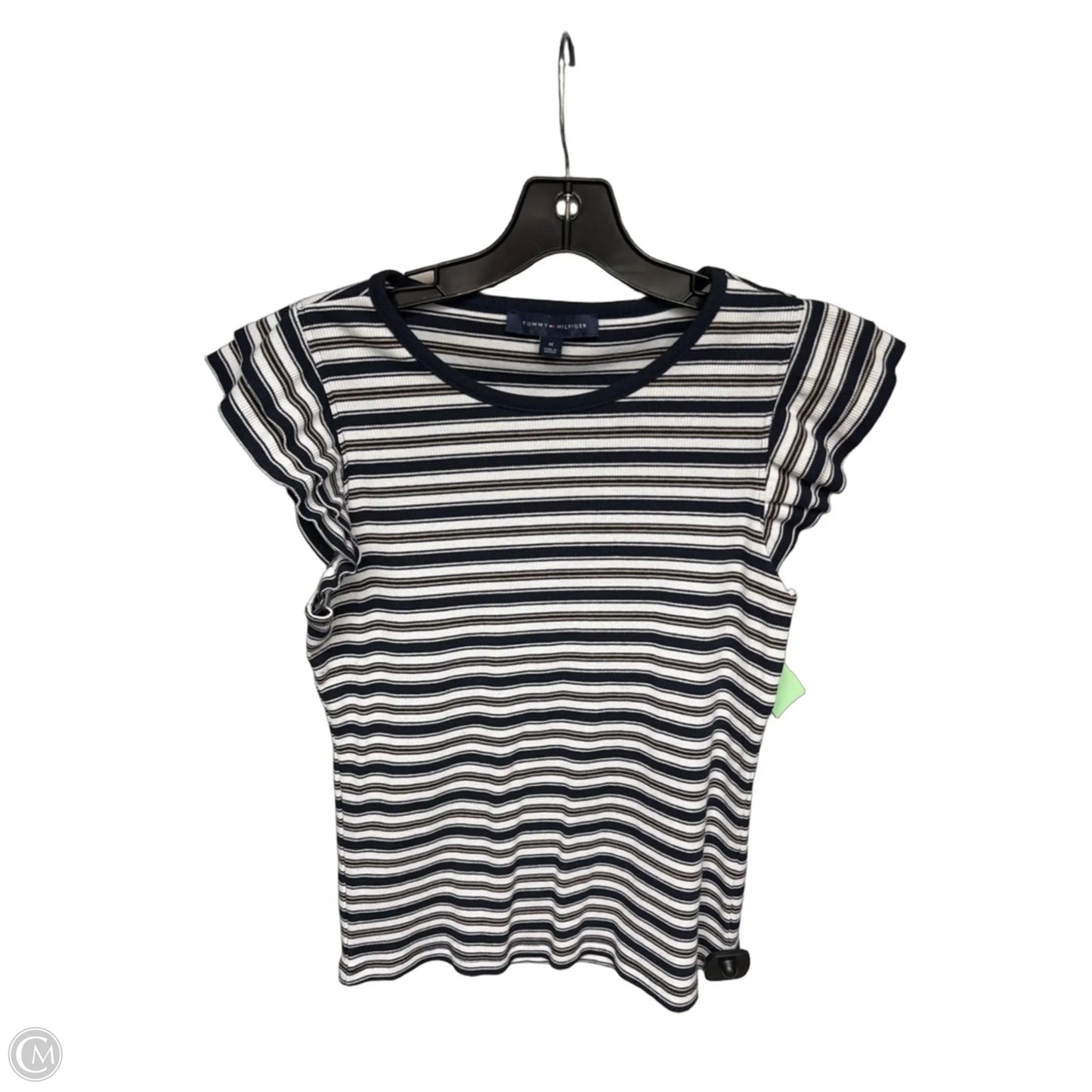 Top Sleeveless By Tommy Hilfiger In Blue & White, Size: M