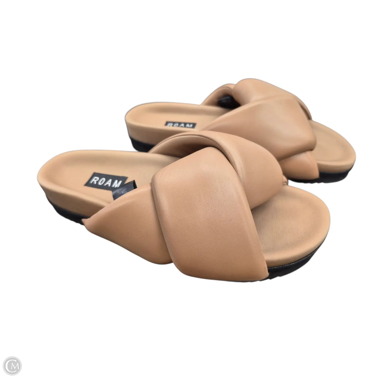 Sandals Flats By Clothes Mentor In Tan, Size: 8