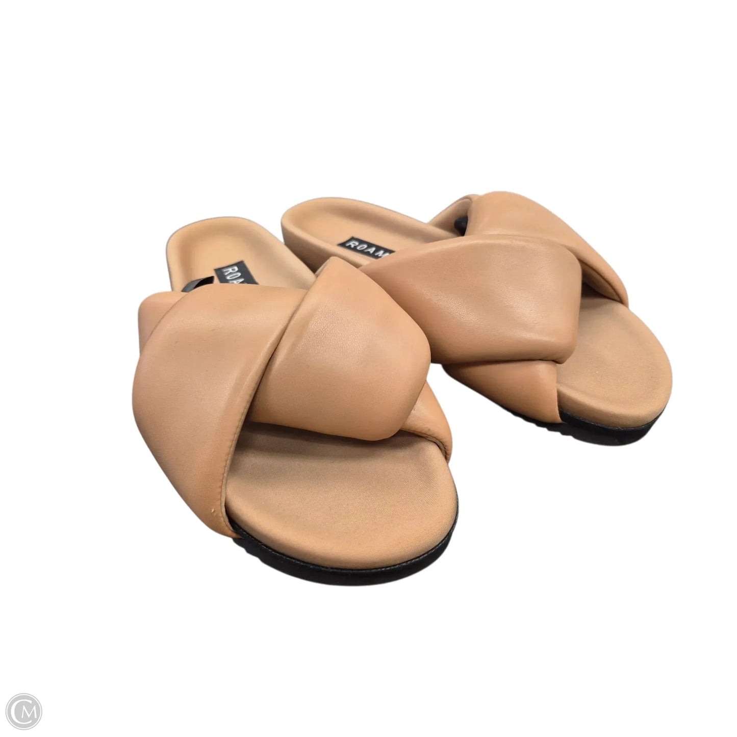 Sandals Flats By Clothes Mentor In Tan, Size: 8