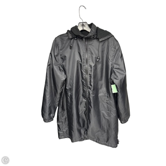Jacket Windbreaker By Totes In Black, Size: M