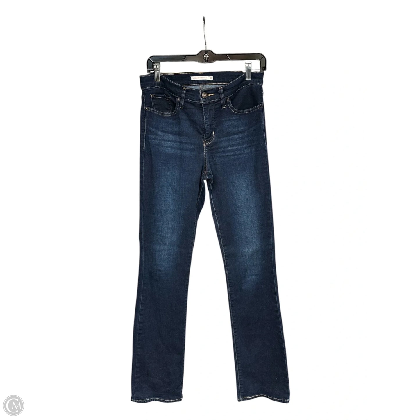 Jeans Boot Cut By Levis In Blue Denim, Size: 8