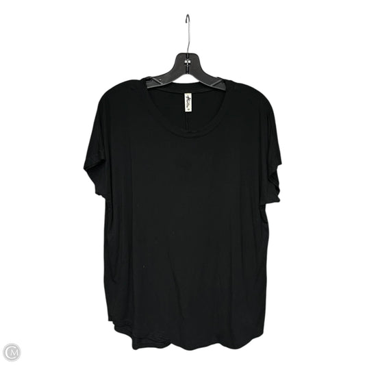 Top Short Sleeve By Clothes Mentor In Black, Size: M