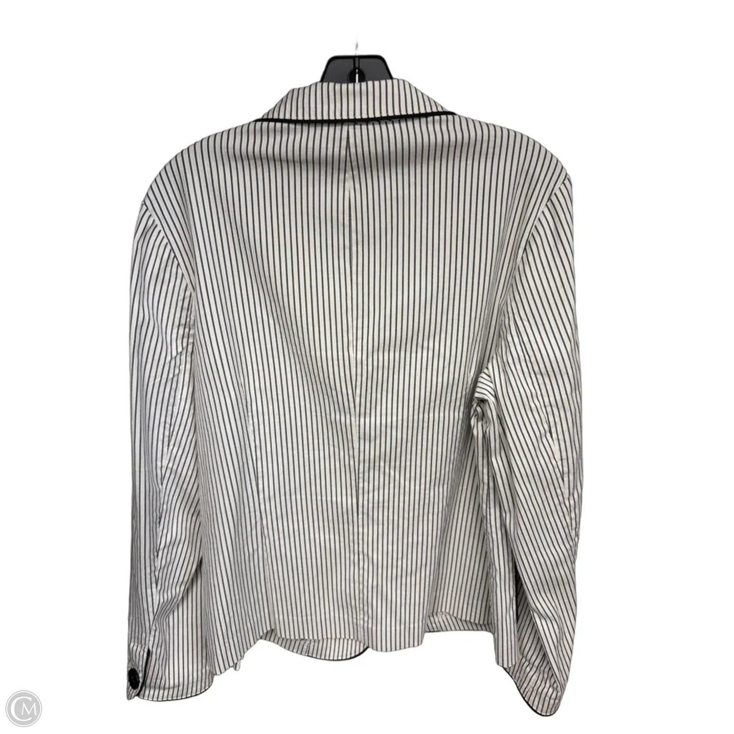 Blazer By Talbots In Black & Cream, Size: 14