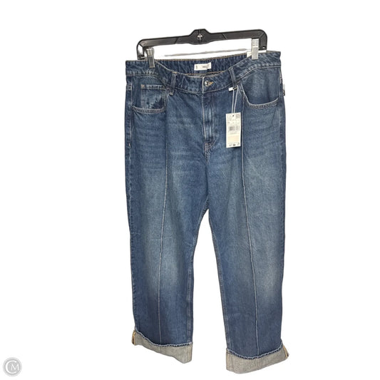 Jeans Straight By Mng In Blue Denim, Size: 12