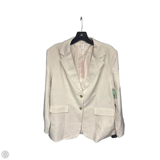 Blazer By Clothes Mentor In Cream, Size: L