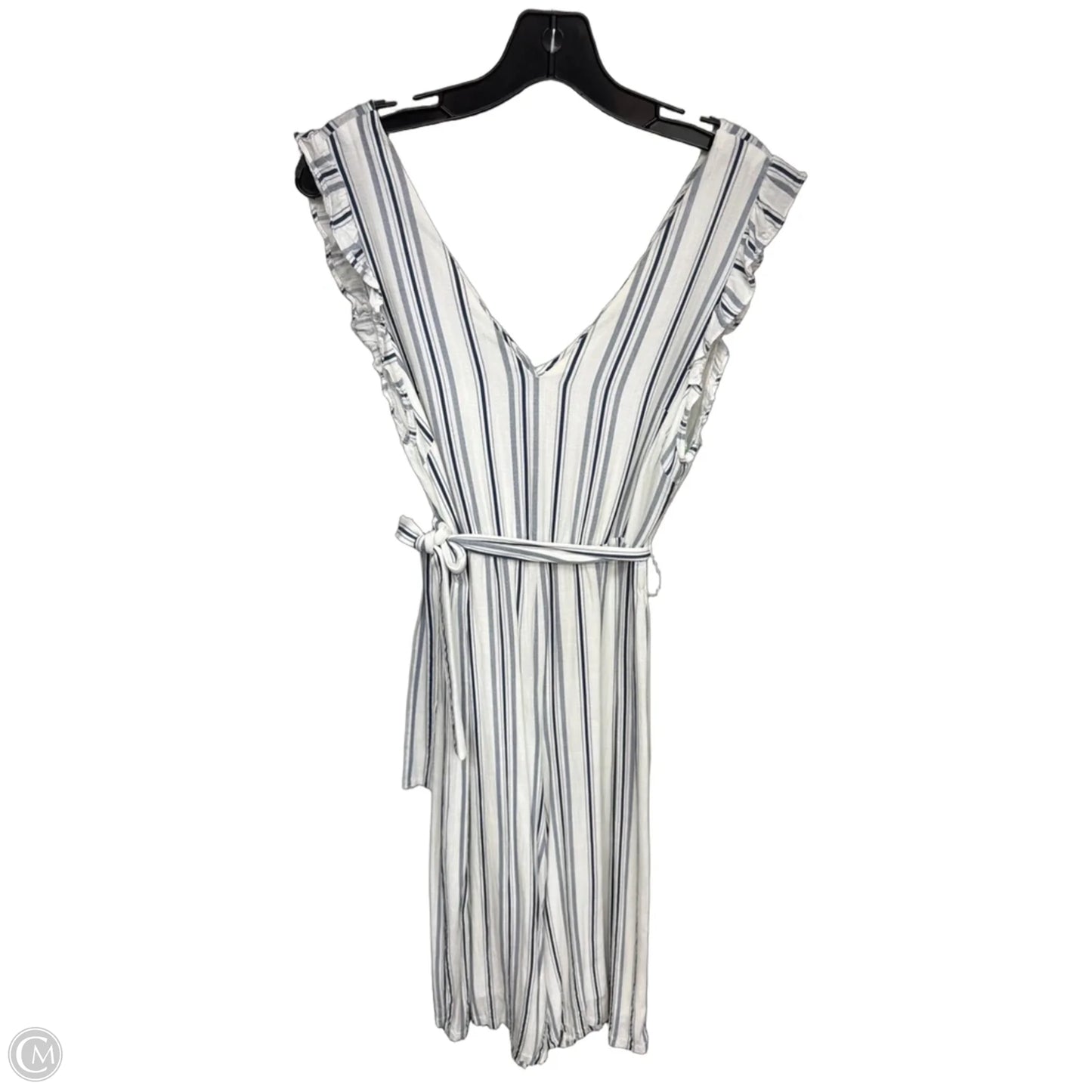 Jumpsuit By Lush In Blue & White, Size: M