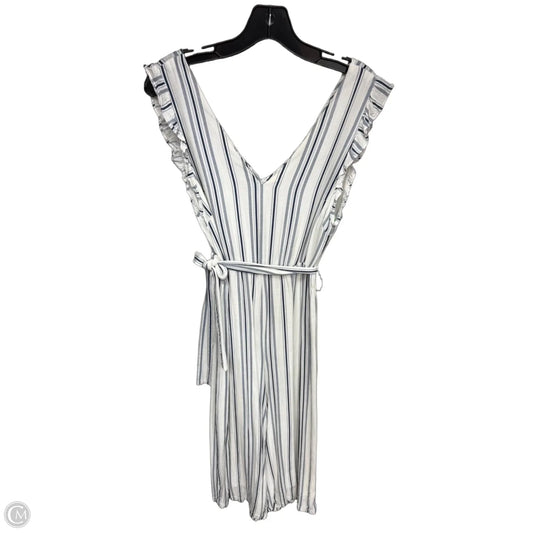 Jumpsuit By Lush In Blue & White, Size: M
