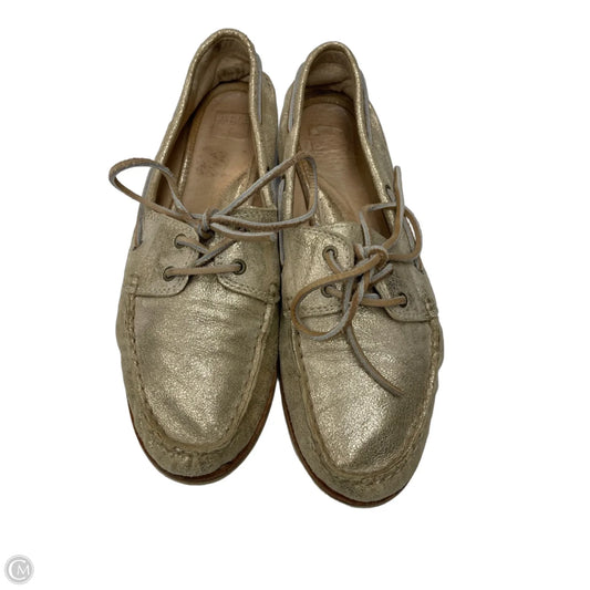 Shoes Designer By Frye In Gold, Size: 8.5