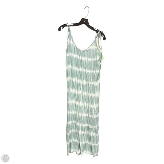 Dress Casual Maxi By Mable In Green & White, Size: M