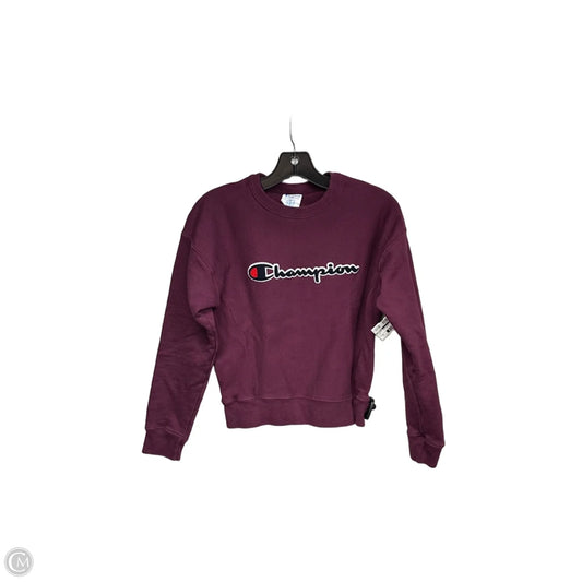 Athletic Sweatshirt Crewneck By Champion In Purple, Size: Xs