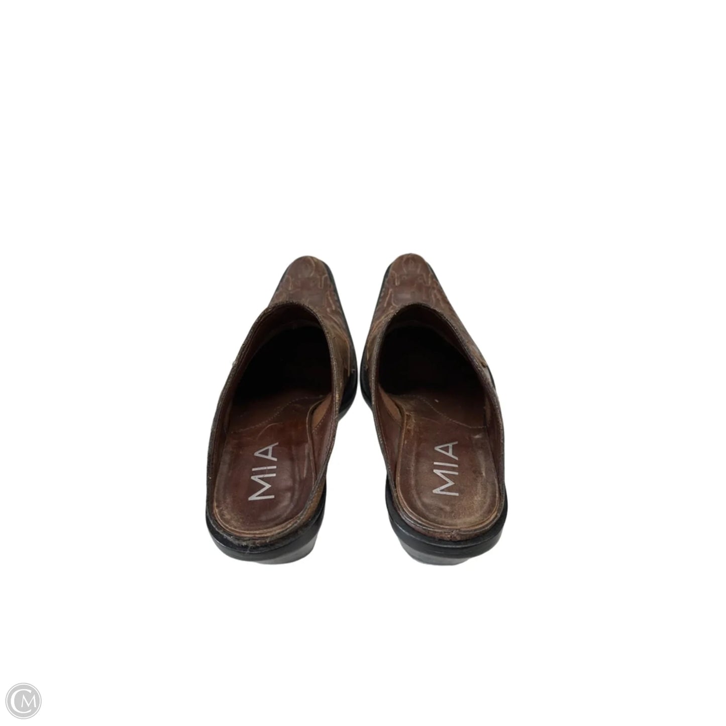 Shoes Heels Block By Mia In Brown, Size: 6