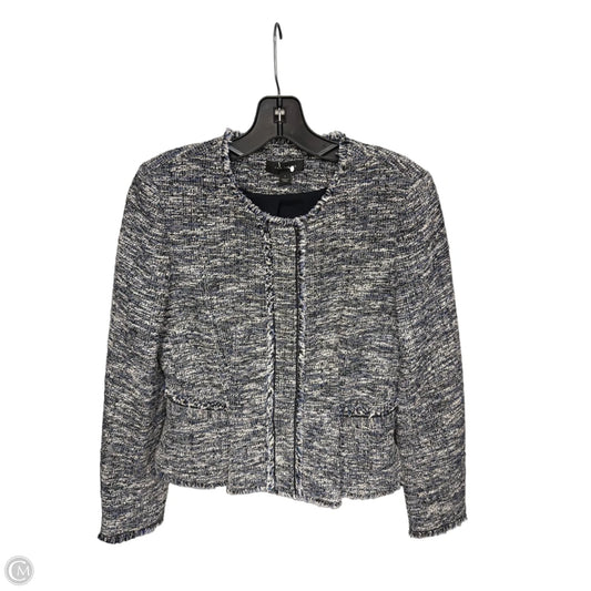 Blazer By Ann Taylor In Blue & White, Size: 2