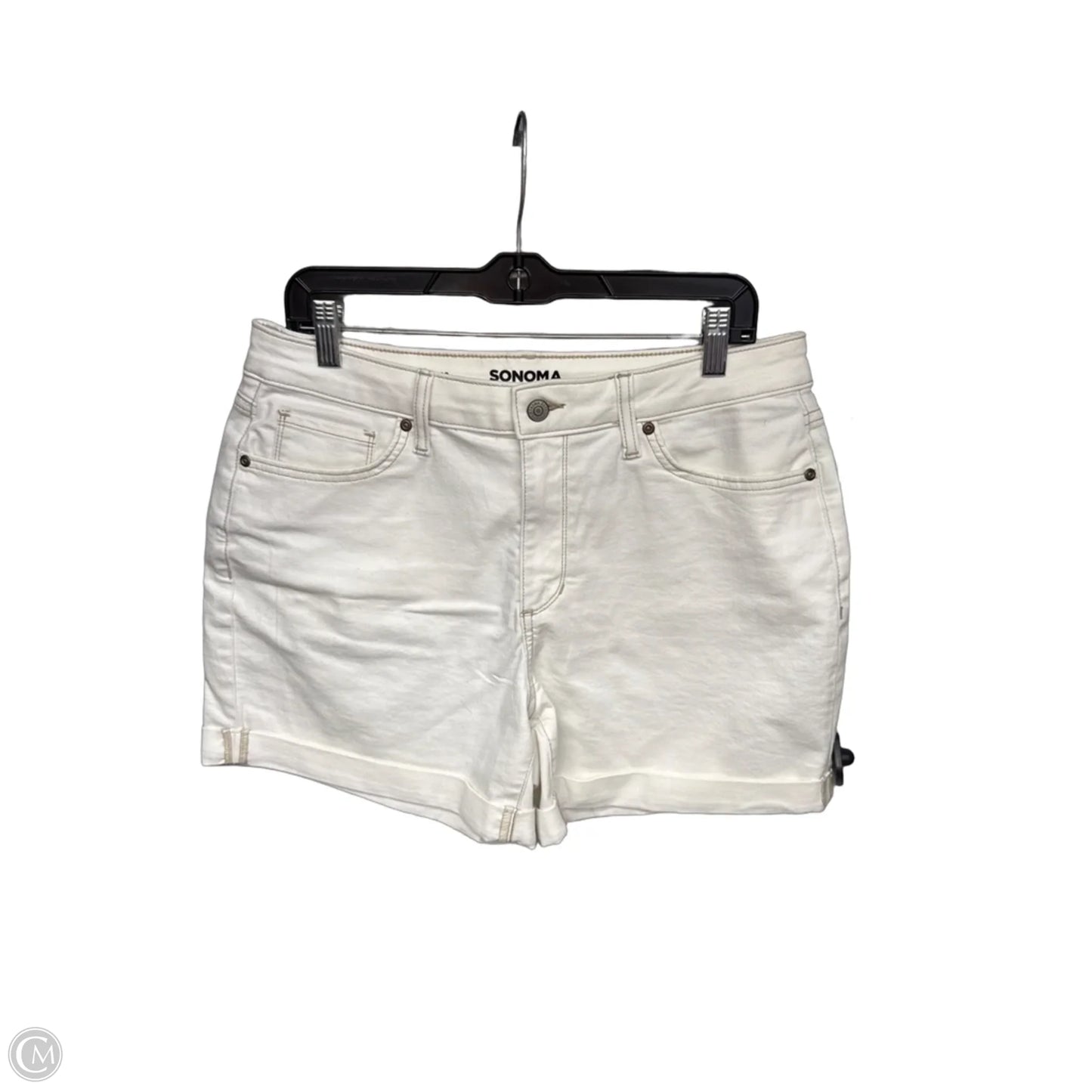 Shorts By Sonoma In White Denim, Size: 12