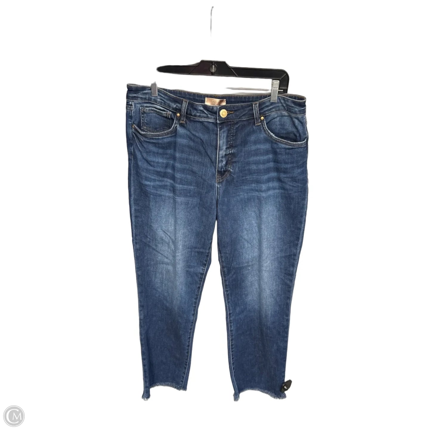 Jeans Straight By Kut In Blue Denim, Size: 12