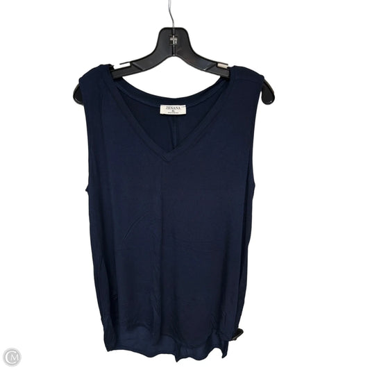 Tank Top By Zenana In Navy, Size: Xl