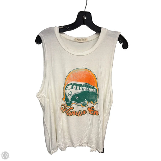 Tank Top By Clothes Mentor In White, Size: Xl