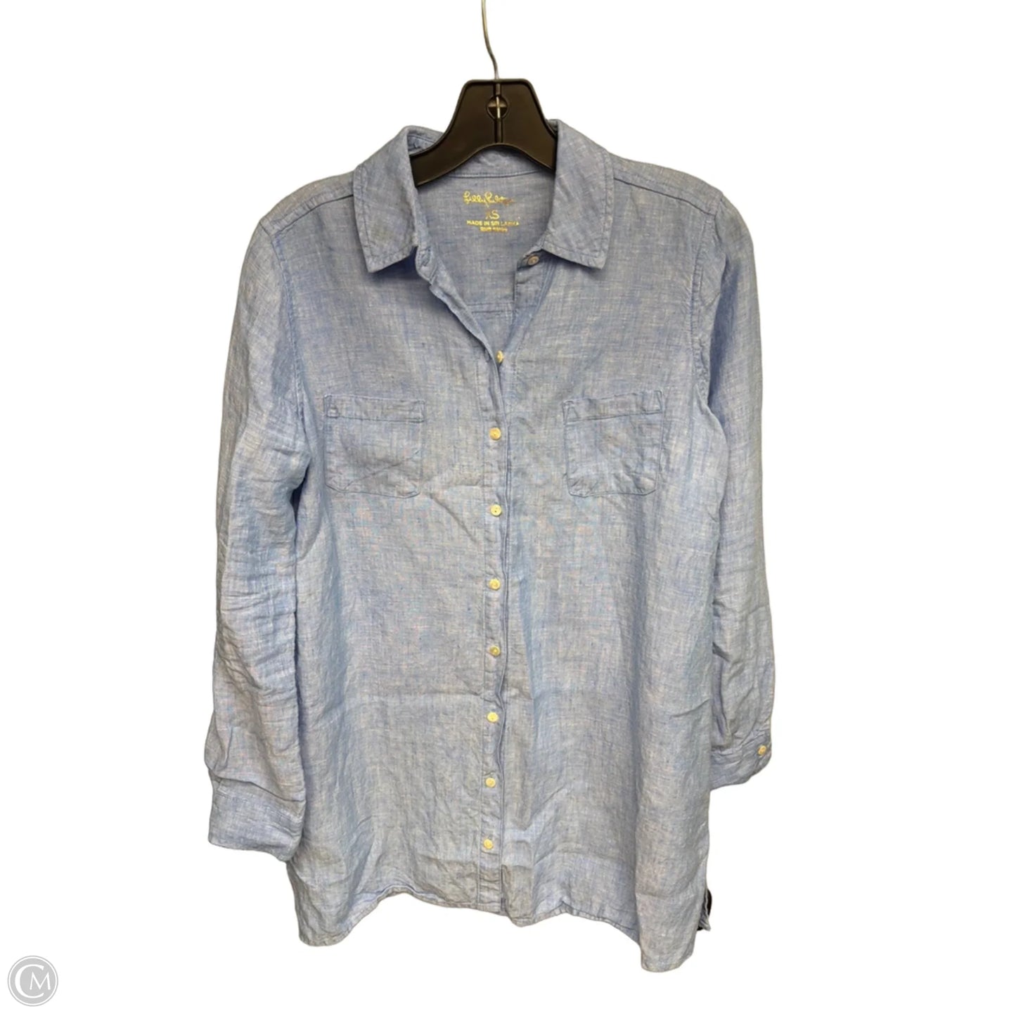 Tunic Long Sleeve By Lilly Pulitzer In Blue, Size: Xs
