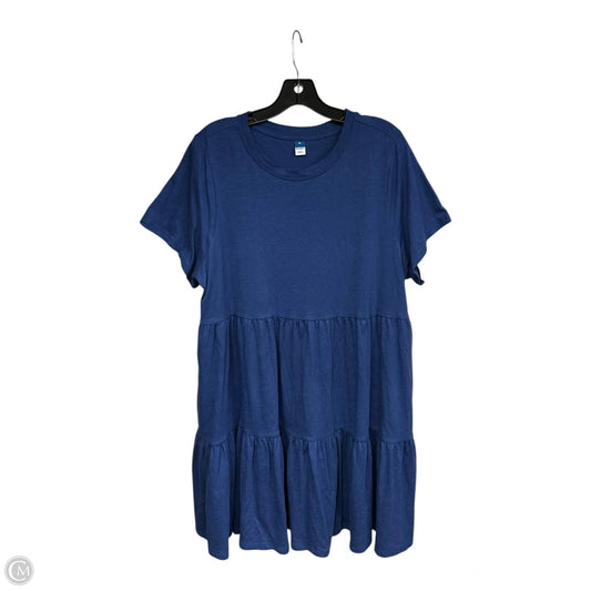 Dress Casual Midi By Old Navy In Blue, Size: Xl