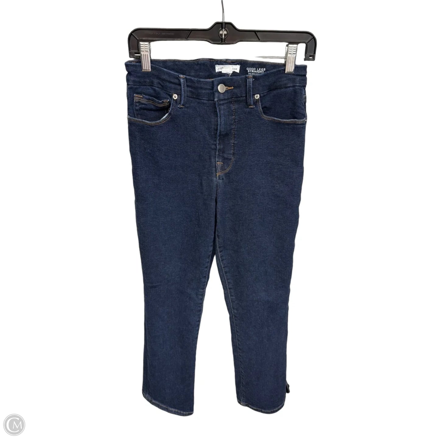 Jeans Straight By Good American In Blue Denim, Size: 6