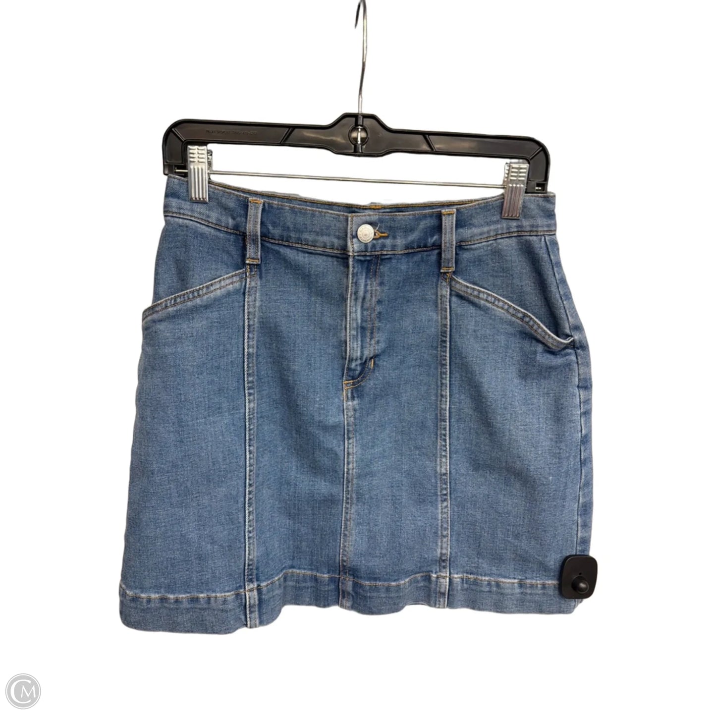 Skirt Midi By Banana Republic In Blue Denim, Size: 4