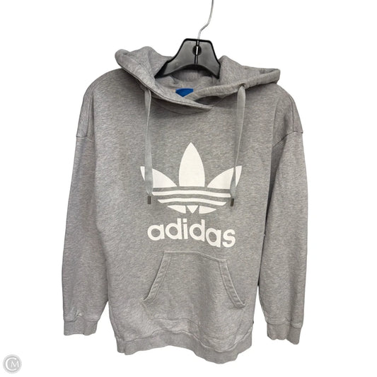 Athletic Sweatshirt Hoodie By Adidas In Ivory, Size: Xs