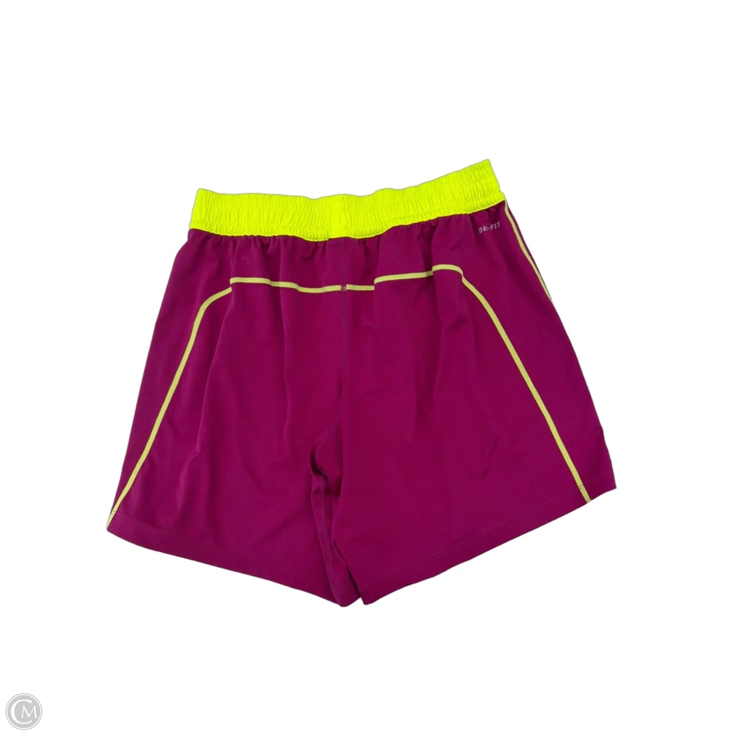 Athletic Shorts By Nike Apparel In Purple & Yellow, Size: M