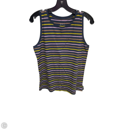 Top Sleeveless By Pact In Striped Pattern, Size: S