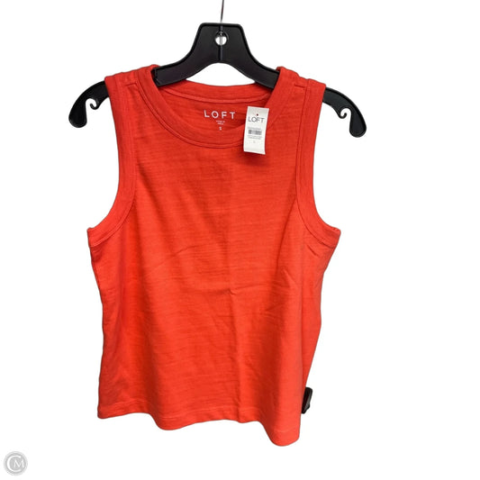 Top Sleeveless By Loft In Orange, Size: S