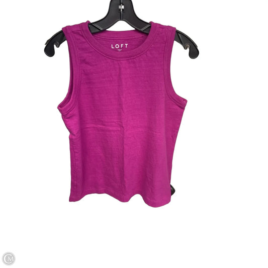 Top Sleeveless By Loft In Pink, Size: S