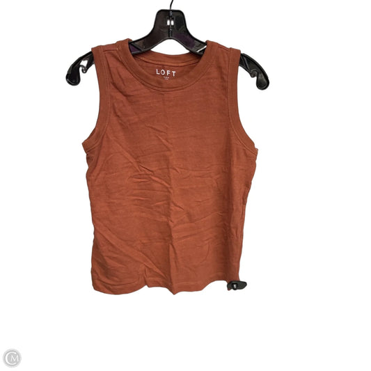 Top Sleeveless By Loft In Orange, Size: S