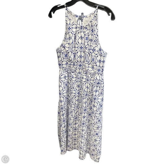 Dress Casual Maxi By Gap In Blue & White, Size: 6