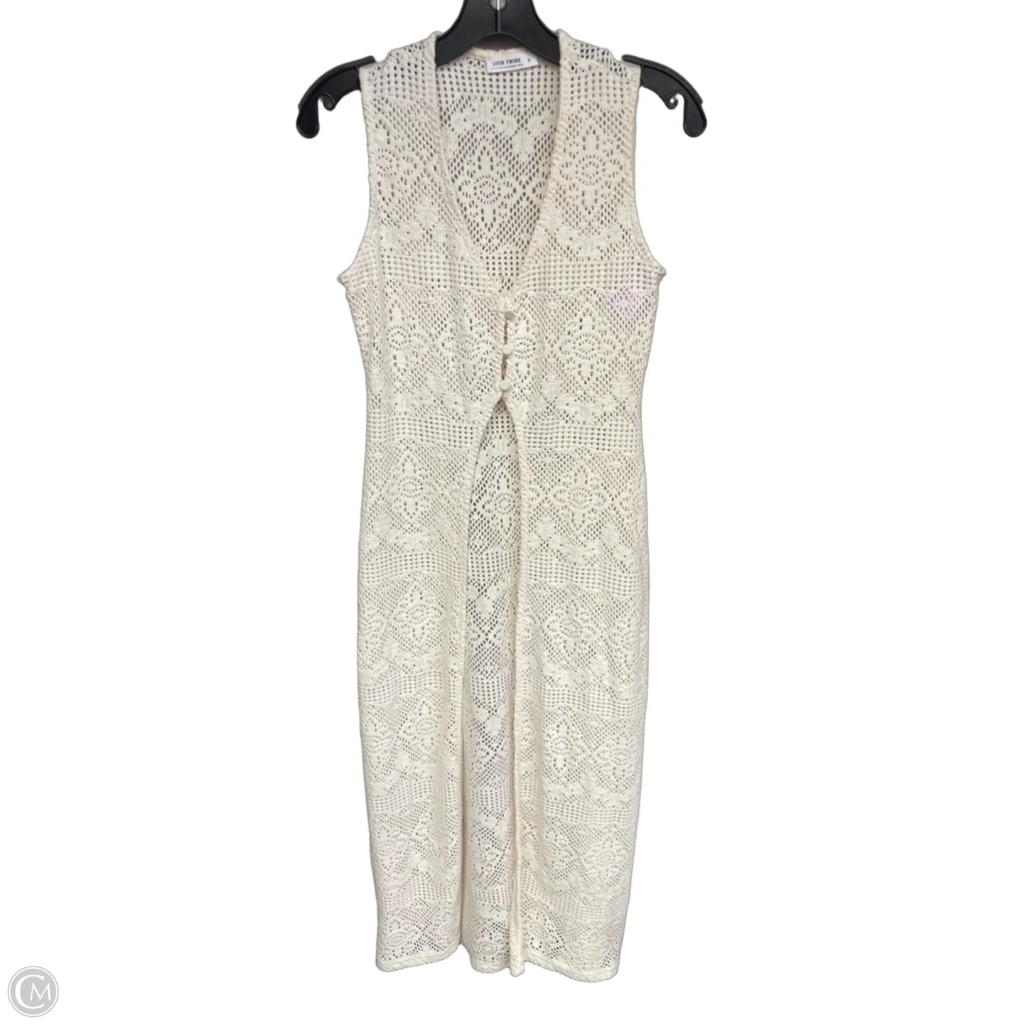 Cardigan By 12th Tribe In Cream, Size: S