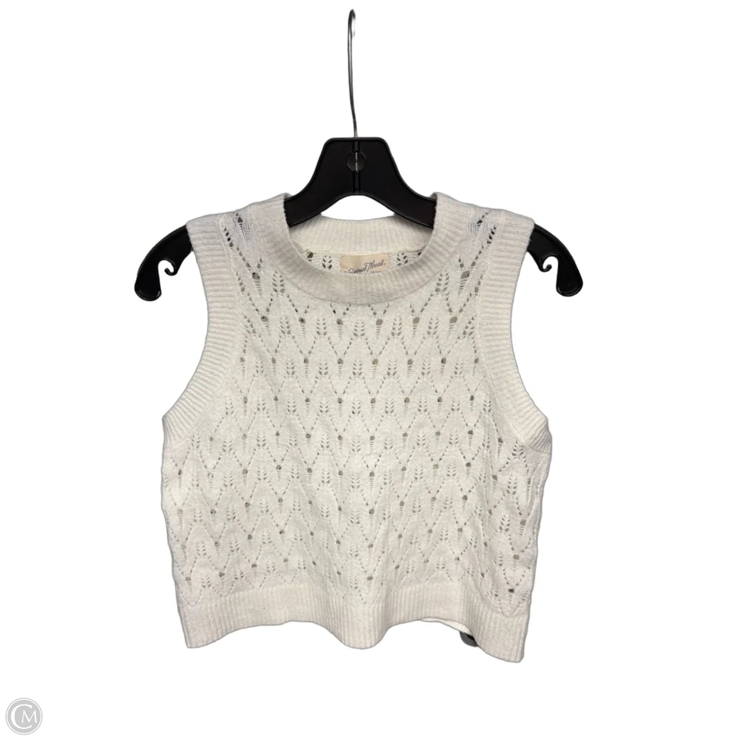 Top Sleeveless By Universal Thread In White, Size: S