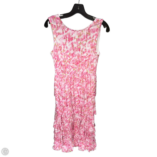 Dress Party Long By Vince Camuto In Pink & White, Size: S