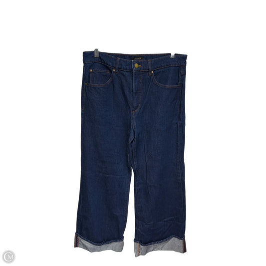 Jeans Wide Leg By Ann Taylor In Blue Denim, Size: 6