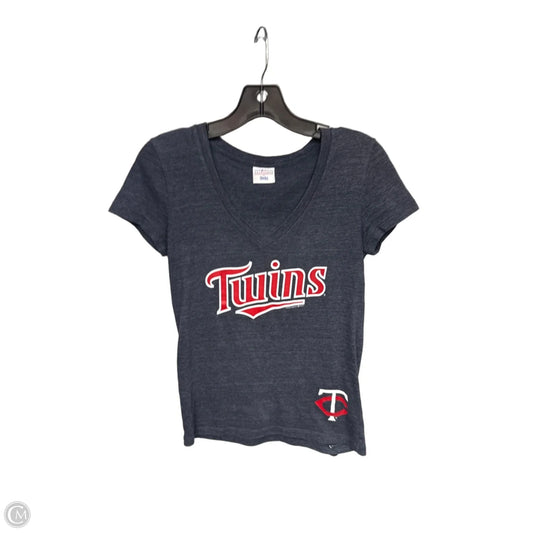 Athletic Top Short Sleeve By Clothes Mentor In Navy