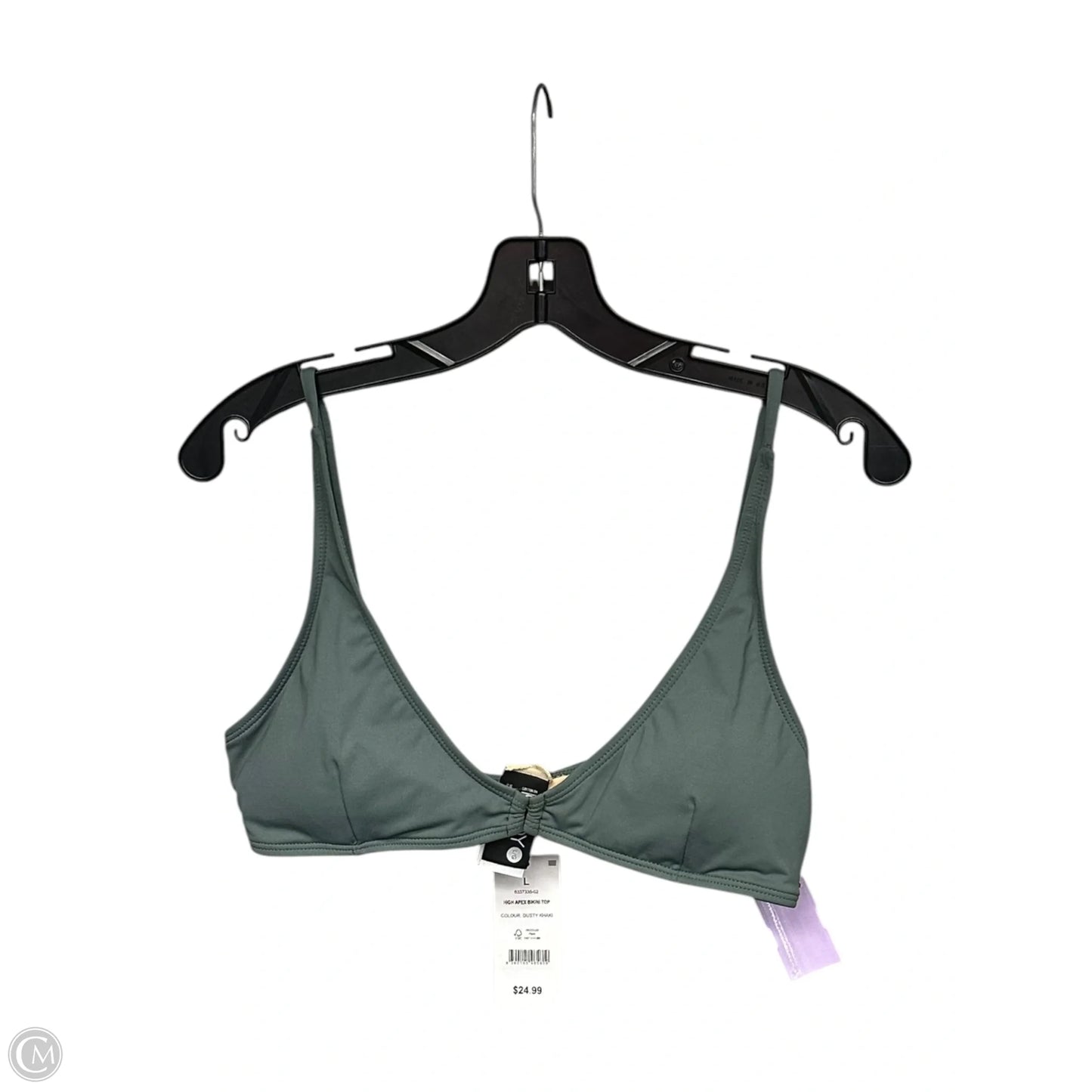 Swimsuit Top By Clothes Mentor In Green, Size: L