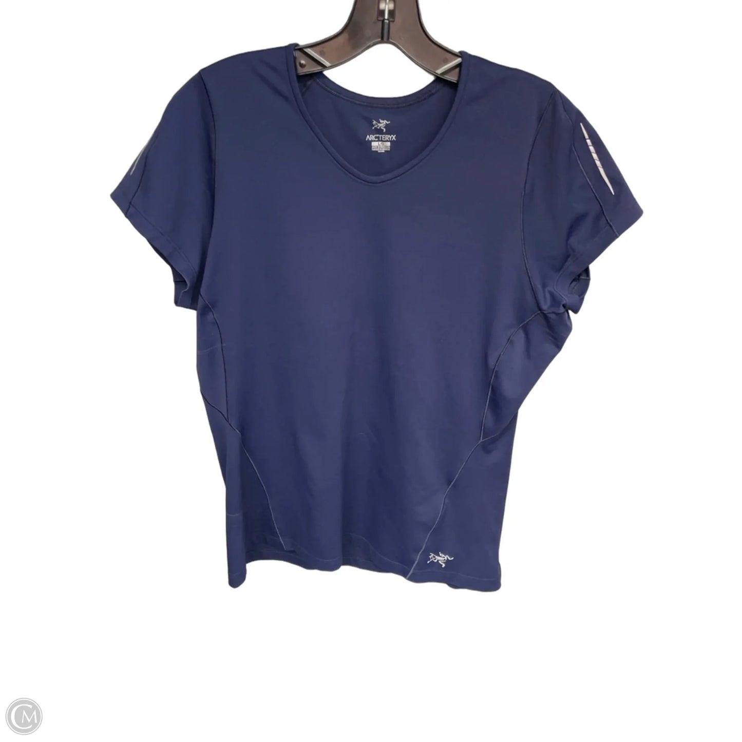 Athletic Top Short Sleeve In Navy, Size: L