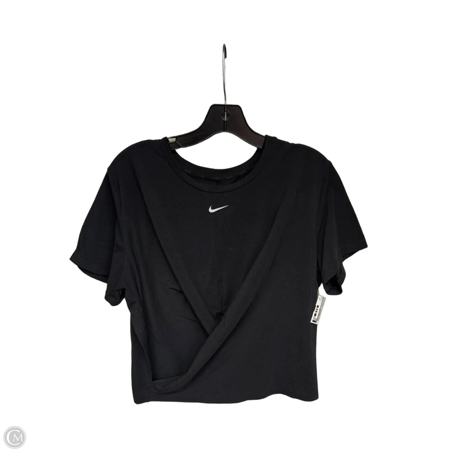 Athletic Top Short Sleeve By Nike Apparel In Black, Size: Xl