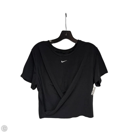 Athletic Top Short Sleeve By Nike Apparel In Black, Size: Xl