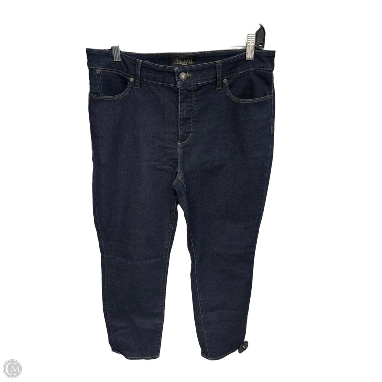 Jeans Straight By Talbots In Blue Denim, Size: 12p