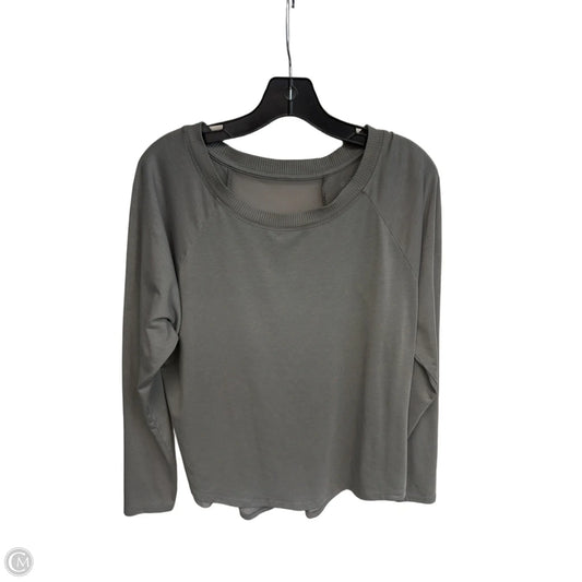 Athletic Top Long Sleeve Crewneck By Athleta In Green, Size: M