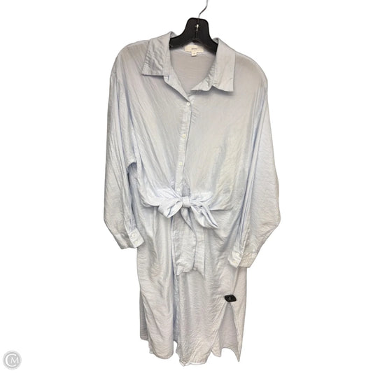 Dress Casual Midi By Aeom In Blue, Size: Xl