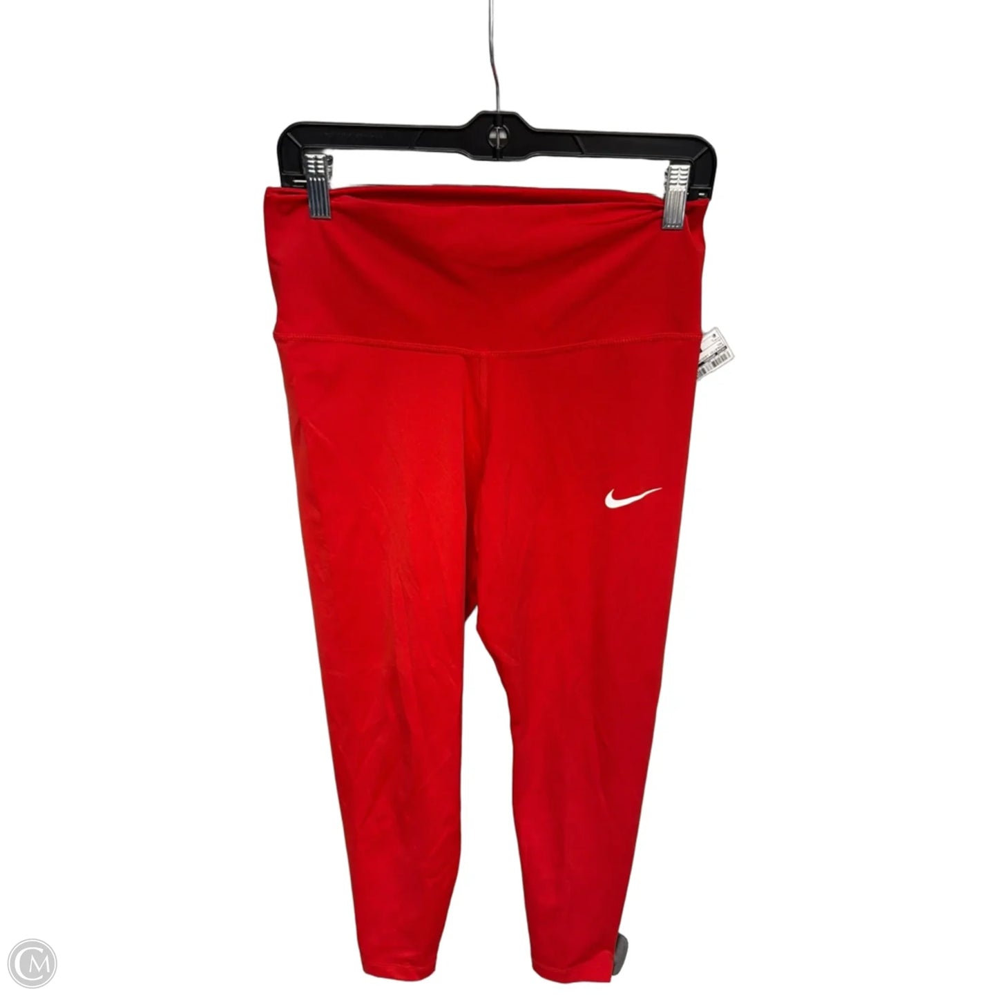 Athletic Leggings By Nike Apparel In Red, Size: L
