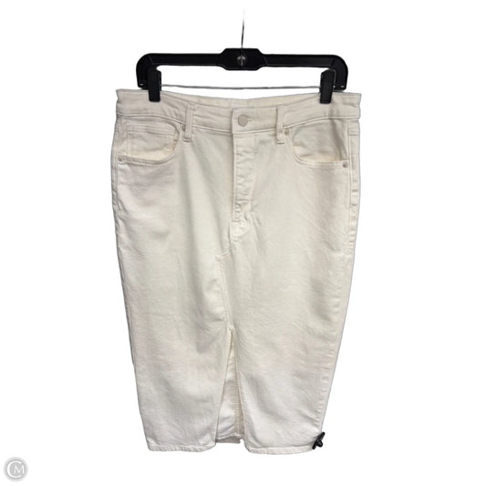 Skirt Maxi By Good American In White Denim, Size: 12